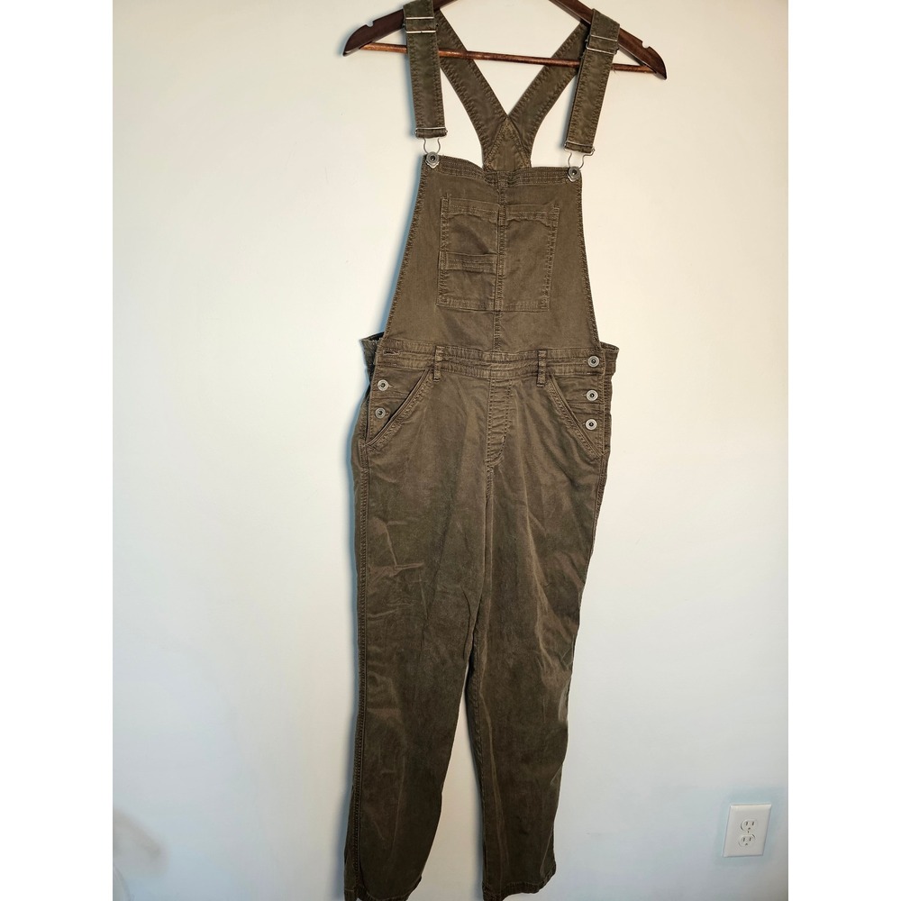 Gorpcore Kuhl Utility Overalls Women 6 Reg Olive Green Tapered Leg Outdoor